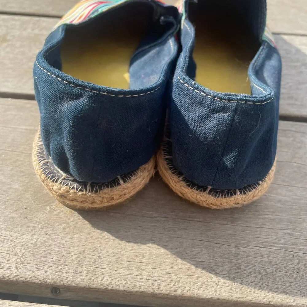 Handmade beautiful espadrilles - made in Colombia, Like New! Size 8.